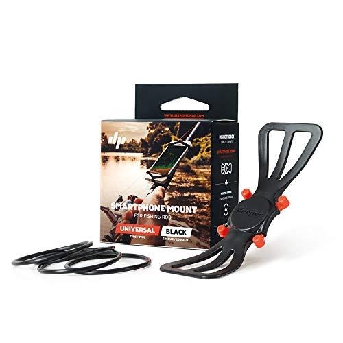 fishing rod phone holder Deeper Smartphone Mount for Fishing Rod – See Phone and Keep Hands Free  While